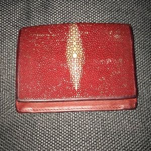 Stingray red credit card holder. Vintage!